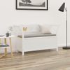 Banco Madera Maciza Abeto Blanco 107x45x75,5 Cm