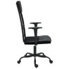 Silla De Oficina Altura Ajustable Tela Malla Y Cuero Pe Negro