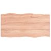 Tablero Mesa Madera Tratada Borde Natural Marrón 100x50x(2-4)cm