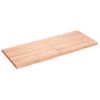 Tablero Mesa Madera Tratada Borde Natural Marrón 120x50x(2-4)cm