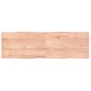 Tablero Mesa Madera Tratada Borde Natural Marrón 160x50x(2-4)cm