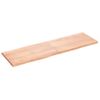 Tablero Mesa Madera Tratada Borde Natural Marrón 160x50x(2-4)cm