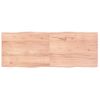 Tablero Mesa Madera Tratada Borde Natural Marrón 160x60x(2-4)cm