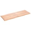 Tablero Mesa Madera Tratada Borde Natural Marrón 160x60x(2-4)cm