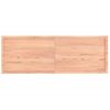 Tablero Mesa Madera Tratada Borde Natural Marrón 180x60x(2-6)cm