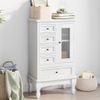 Mueble De 5 Cajones Y 2 Estantes Blanco