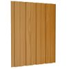 Panel De Tejado Acero Galvanizado Color Madera 36 Uds 60x45 Cm