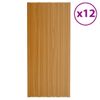 Panel De Tejado Acero Galvanizado Color Madera 12 Uds 100x45 Cm