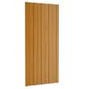 Panel De Tejado Acero Galvanizado Color Madera 12 Uds 100x45 Cm