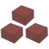 Losetas De Goma Protección De Caídas 18 Unidades 50x50x3cm Rojo