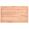 Tablero Mesa Madera Roble Tratada Marrón Claro 100x60x(2-4) Cm