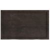 Tablero Mesa Madera Roble Tratada Marrón Oscuro 100x60x(2-4) Cm