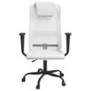 Silla De Oficina Altura Ajustable Tela Malla Y Cuero Pe Blanco