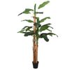 Árbol De Plátano Artificial 9 Hojas Verde 120 Cm