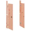 Puertas Cocina Exterior 2 Uds Madera Maciza Douglas 50x9x82 Cm