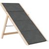 Escalera Para Perros Madera Maciza De Abeto Gris 105x47 Cm