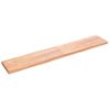 Tablero Mesa Madera Tratada Borde Natural Marrón 220x40x(2-6)cm