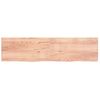 Tablero Mesa Madera Roble Tratada Marrón Claro 200x50x(2-4) Cm