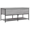 Banco De Almacenaje Madera Ingeniería Gris Sonoma 100x42,5x47cm