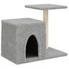 Rascador Para Gatos Con Postes De Sisal Gris Claro 50,5 Cm