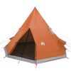 Tienda De Campaña Tipi Para 4 Personas Impermeable Naranja