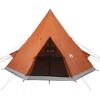 Tienda De Campaña Tipi Para 4 Personas Impermeable Naranja