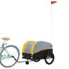 Remolque Para Bicicleta Hierro Negro Y Amarillo 45 Kg