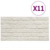 Paneles De Pared 3d Diseño De Ladrillo 11 Uds Eps Blanco