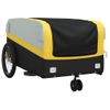 Remolque Para Bicicleta Hierro Negro Y Amarillo 45 Kg