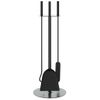 Set De Herramientas Para Chimenea 4 Piezas Acero 22x59 Cm