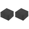 Losetas De Goma Protección De Caídas 12 Uds 50x50x3 Cm Negras