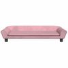 Cama Para Perros De Terciopelo Rosa 100x50x21 Cm