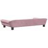 Cama Para Perros De Terciopelo Rosa 100x50x21 Cm