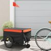 Remolque Para Bicicleta Hierro Negro Y Naranja 45 Kg