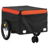 Remolque Para Bicicleta Hierro Negro Y Naranja 45 Kg