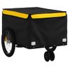 Remolque Para Bicicleta Hierro Negro Y Amarillo 30 Kg