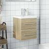 Mueble De Baño Con Lavabo Integrado Roble Sonoma