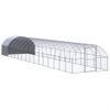 Gallinero De Exterior De Acero Galvanizado 3x16x2 M