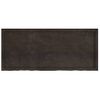 Tablero Mesa Madera Roble Tratada Marrón Oscuro 140x60x(2-6) Cm