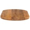 Tablero De Mesa Ovalado Madera Maciza De Mango 100x40x2,5 Cm