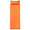 Colchón De Camping Autoinflable Con Almohada 1 Persona Naranja