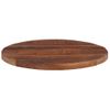 Tablero De Mesa Redondo Madera Maciza Reciclada Ø 50x2,5 Cm