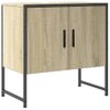 Armario Lavabo Baño Madera Ingeniería Roble Sonoma 60x33x60 Cm