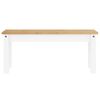 Banco De Comedor Panama Madera Maciza Pino Blanco 105x30x45 Cm