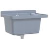 Fregadero Lavabo De Pared Resina Gris 50x35x24 Cm