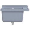 Fregadero Lavabo De Pared Resina Gris 50x35x24 Cm