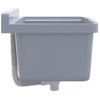 Fregadero Lavabo De Pared Resina Gris 50x35x24 Cm