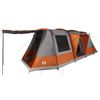 Tienda De Camping Con Túnel 4 Personas Impermeable Gris Naranja