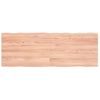 Tablero Mesa Madera Tratada Borde Natural Marrón 140x50x(2-4)cm