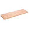 Tablero Mesa Madera Tratada Borde Natural Marrón 140x50x(2-4)cm